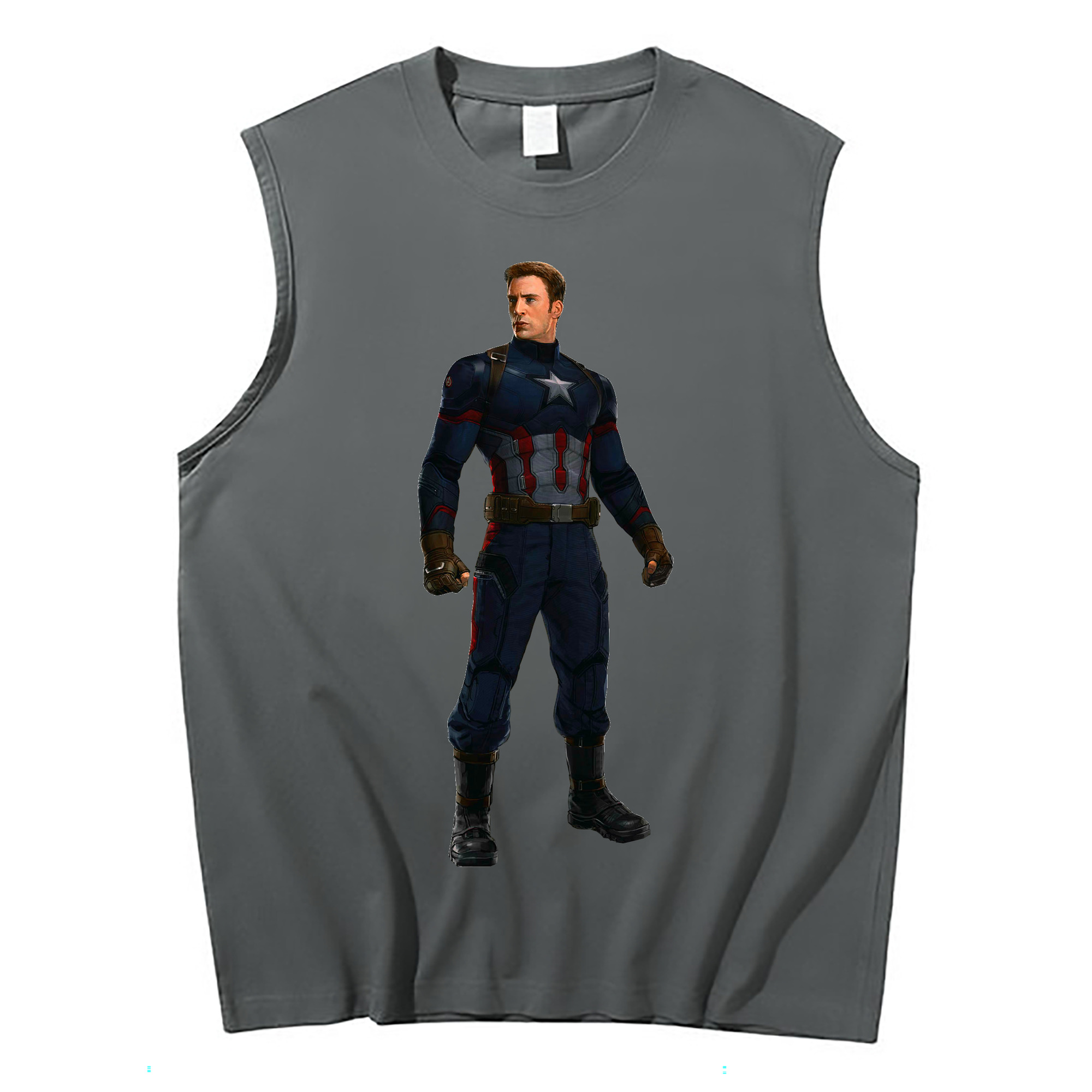 （画像用） アベンジャーズ The Avengers コットン100％タンクトップ（フロントプリント）